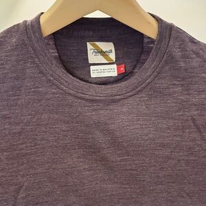 Tracksmith Heathered Plum heather long Sleeve Merino Tee